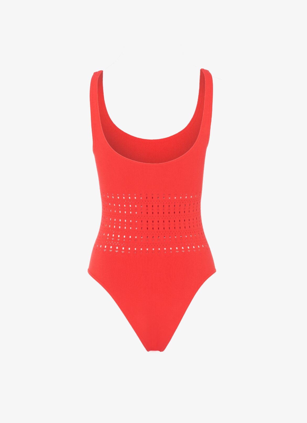 ONE-PIECE SEAMLESS SWIMSUIT ALAÏA SCARLET ONE-PIECE SEAMLESS SWIMSUIT